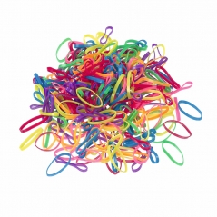 Boite de mini élastiques multicolores 