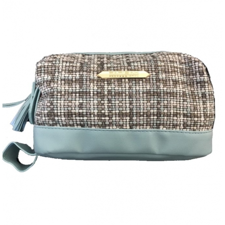Trousse vanity de beauté en tissu et PVC 